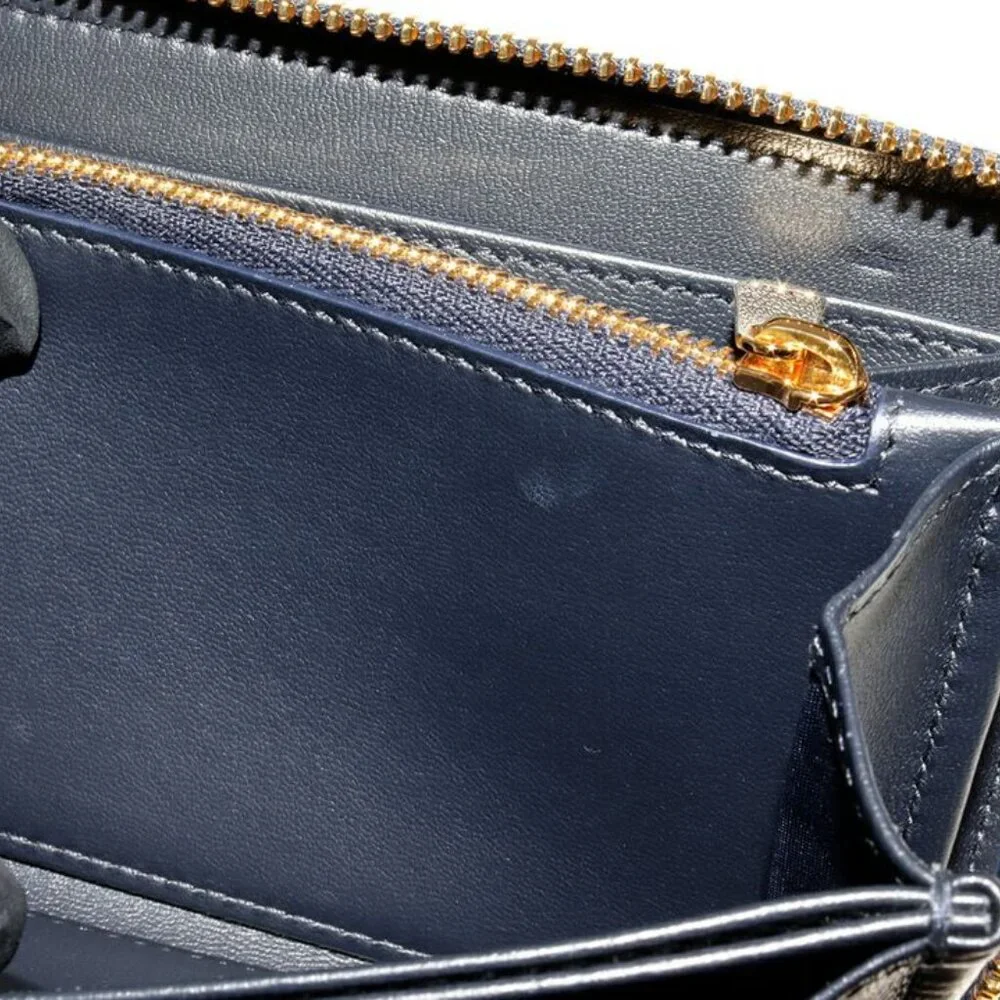 Dior Round Zipper Long Wallet With Change Pocket Oblique Jacquard 30